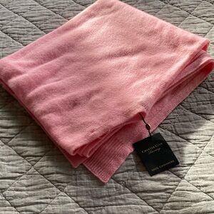 Super soft luxurious cashmere shawl 26”long X 46”wide. Beautiful shade of pink.